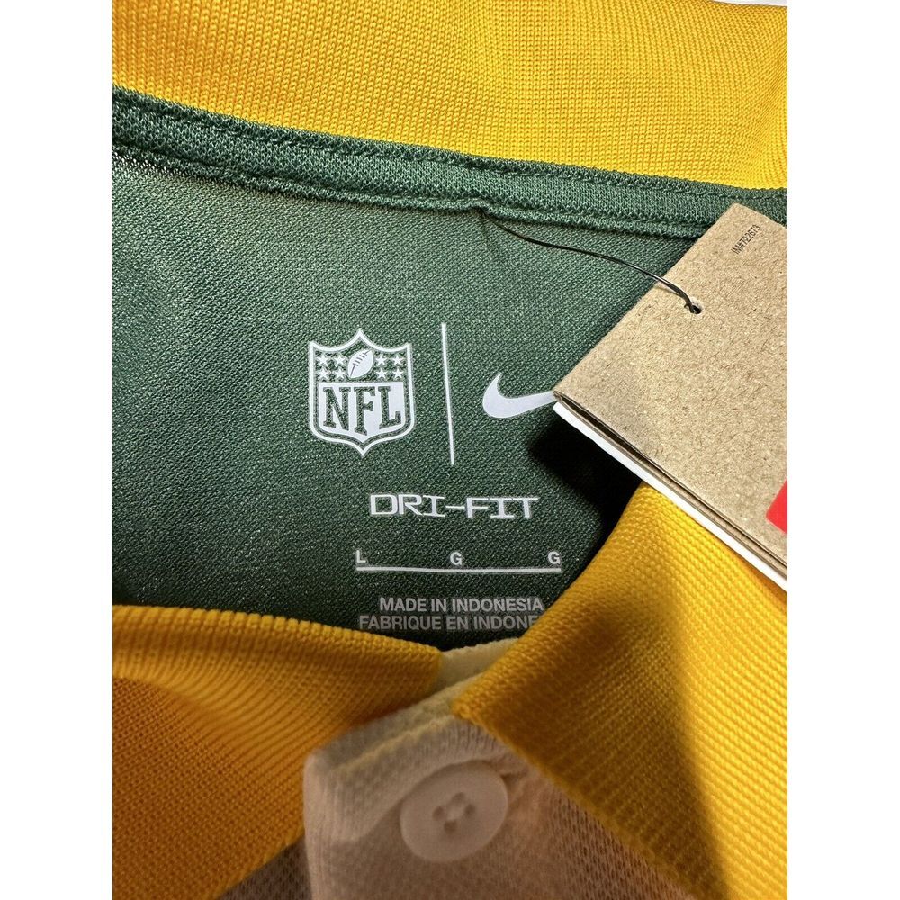 Nike Dri-Fit Men's Green Bay Packers Retro Throwback Logo Polo Golf Shirt Size L - Picture 6 of 7